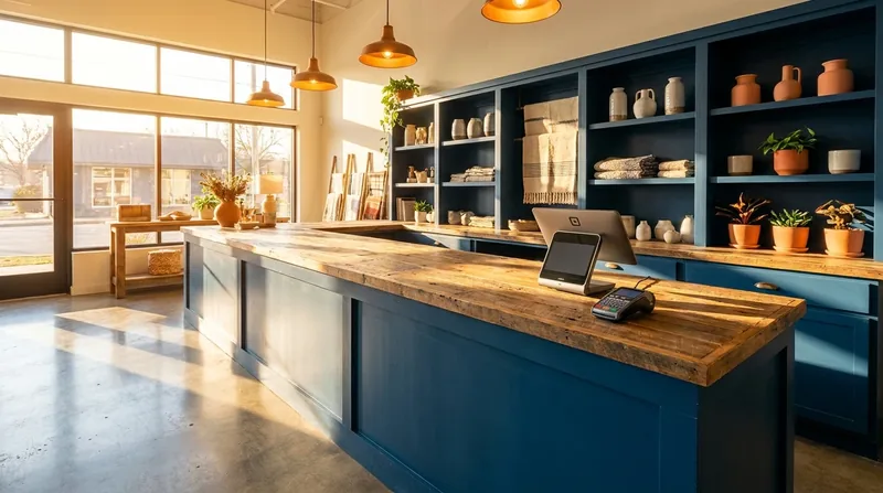 Small shop counter with a card reader, How to Start a Scrap Metal Business in Mississippi